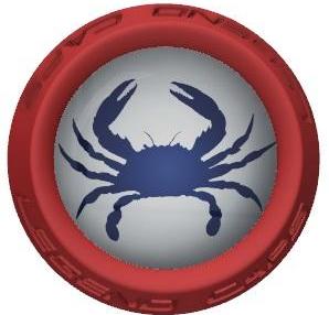Blue Crabs Lacrosse Stick Red End Cap