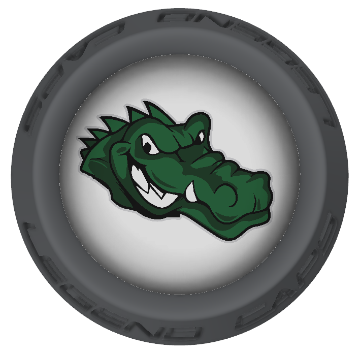 Gators Lacrosse Stick Gray End Caps