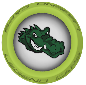 Gators Lacrosse Stick Lime End Caps