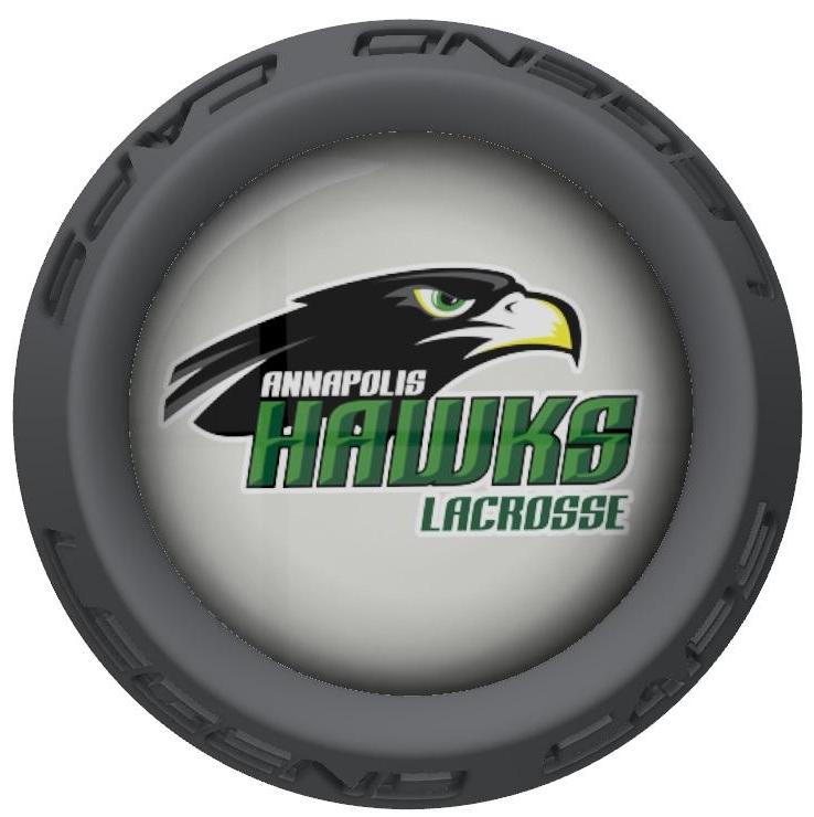 Annapolis Hawks Lacrosse Stick Gray End Cap