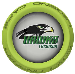 Annapolis Hawks Lacrosse Stick Lime End Cap