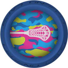 Pastel Camo Lacrosse Stick Blue End Cap