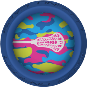 Pastel Camo Lacrosse Stick Blue End Cap