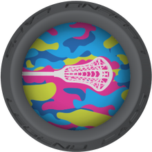 Pastel Camo Lacrosse Stick Gray End Cap