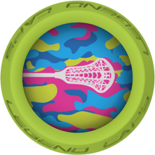 Pastel Camo Lacrosse Stick Lime End Cap