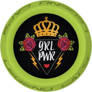 Girl Power Lacrosse Stick Lime End Cap