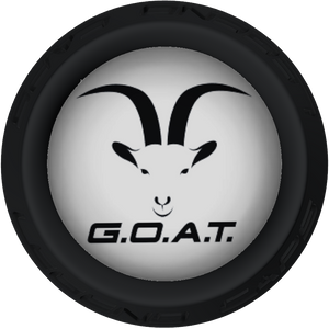 GOAT Face Lacrosse Stick Black End Cap