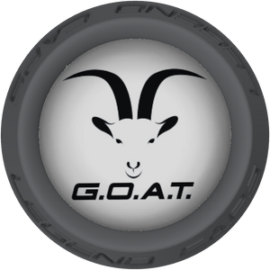 GOAT Face Lacrosse Stick Gray End Cap