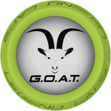 GOAT Face Lacrosse Stick Lime End Cap