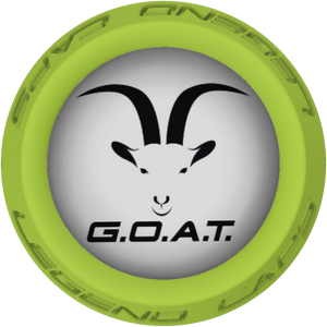 GOAT Face Lacrosse Stick Lime End Cap