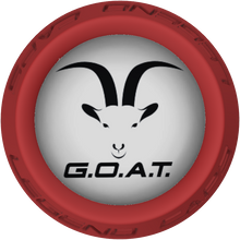 GOAT Face Lacrosse Stick Red End Cap