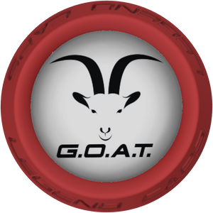 GOAT Face Lacrosse Stick Red End Cap