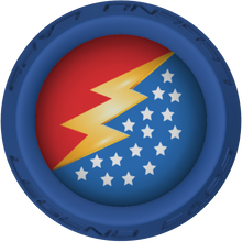 Wonder Woman Lacrosse Stick Blue End Cap
