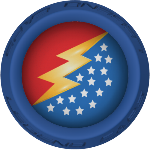 Wonder Woman Lacrosse Stick Blue End Cap