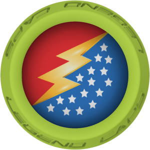 Wonder Woman Lacrosse Stick Lime End Cap