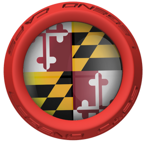 Maryland Lacrosse Stick Red End Cap