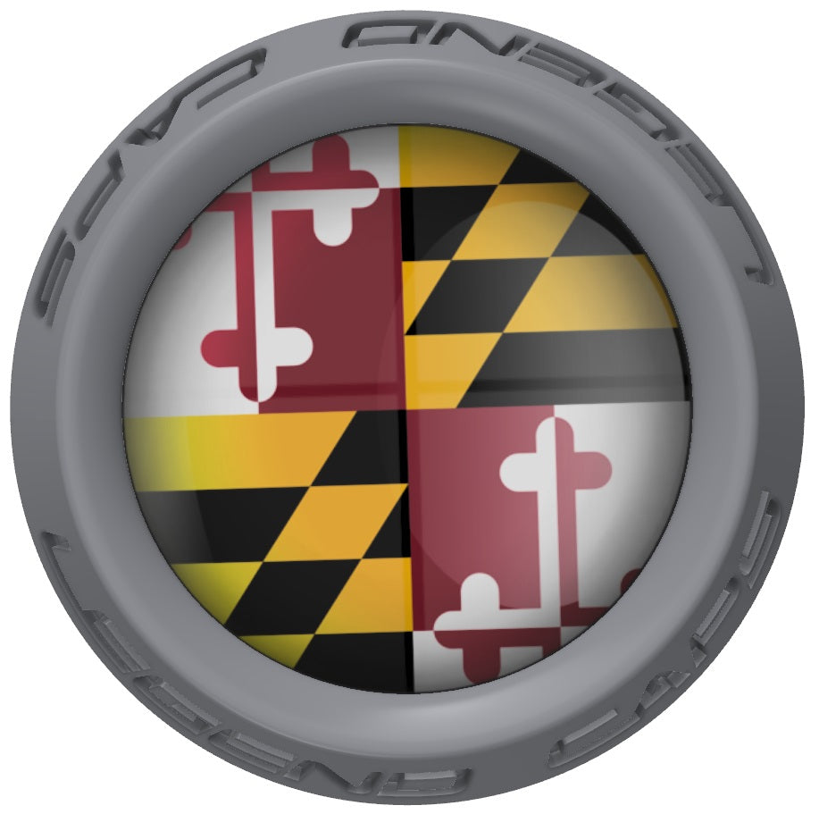 Maryland Lacrosse Stick Gray End Cap