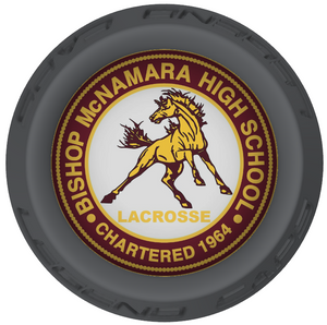 Bishop McNamara Lacrosse Stick Gray End Cap