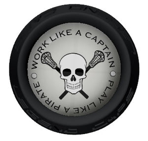 Skull Lacrosse Stick Black End Cap