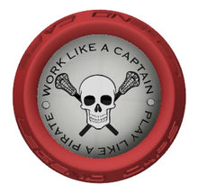 Skull Lacrosse Stick Red End Cap