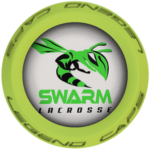 Swarm Lacrosse Stick Lime End Caps